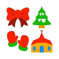 christmas element vector illustration