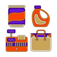 supermarket element vector illustration