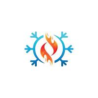 Fire Water Logo Vector