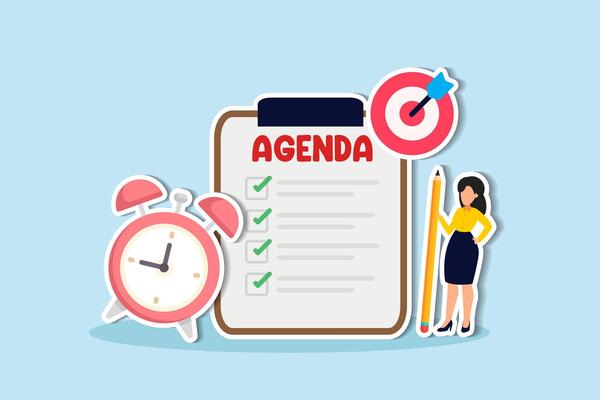 Meeting Agenda Vector Art Icons and Graphics for Free Download
