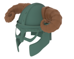 medieval capacete isolado em fundo. 3d Renderização - ilustração png