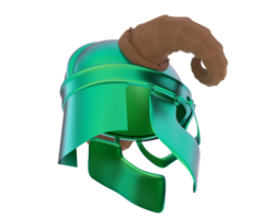 Gladiator helmet isolated on background. 3d rendering - illustration png