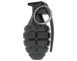 Hand grenade isolated on background. 3d rendering - illustration png