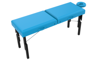 massage tafel geïsoleerd Aan achtergrond. 3d renderen - illustratie png