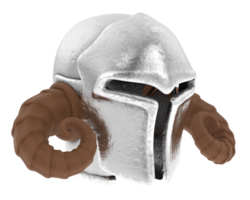 Gladiator helmet isolated on background. 3d rendering - illustration png