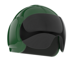 pilota casco isolato su sfondo. 3d interpretazione - illustrazione png