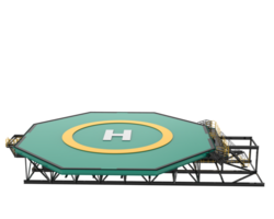 Helipad isolated on background. 3d rendering - illustration png