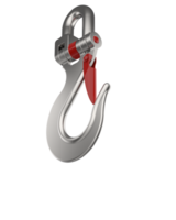 Crane hook isolated on background. 3d rendering - illustration png