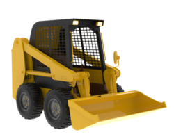 Industrial bulldozer isolated on background. 3d rendering - illustration png