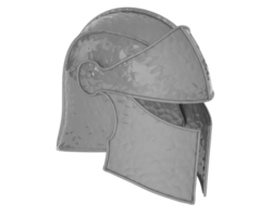 Caballero casco aislado en antecedentes. 3d representación - ilustración png