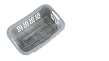 lavandería cesta aislado en antecedentes. 3d representación - ilustración png