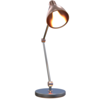 moderno scrivania lampada isolato su sfondo. 3d interpretazione - illustrazione png