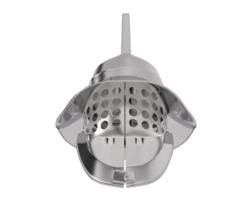 Medieval helmet isolated on background. 3d rendering - illustration png