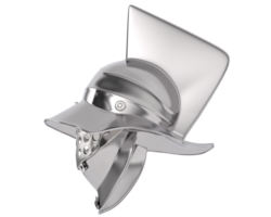 Medieval helmet isolated on background. 3d rendering - illustration png