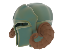 Gladiator helmet isolated on background. 3d rendering - illustration png