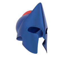 medieval capacete isolado em fundo. 3d Renderização - ilustração png