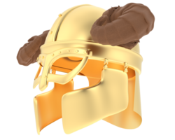 Gladiatore casco isolato su sfondo. 3d interpretazione - illustrazione png