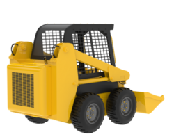 industriell bulldozer isolerat på bakgrund. 3d tolkning - illustration png