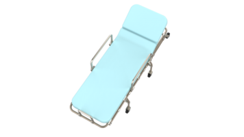 Medical stretcher isolated on background. 3d rendering - illustration png