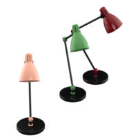 modern skrivbord lampa isolerat på bakgrund. 3d tolkning - illustration png