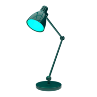 modern skrivbord lampa isolerat på bakgrund. 3d tolkning - illustration png