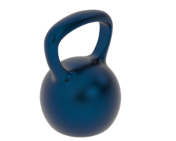 Kettlebell isolated on background. 3d rendering - illustration png