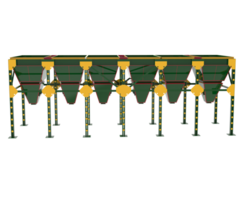 industrial embudo de cerca escena aislado en antecedentes. 3d representación - ilustración png