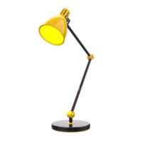 modern skrivbord lampa isolerat på bakgrund. 3d tolkning - illustration png