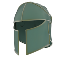 Knight helmet isolated on background. 3d rendering - illustration png