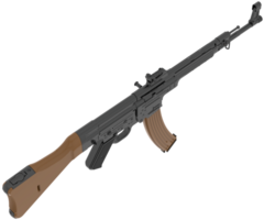 Maschinengewehr isoliert auf Hintergrund. 3d Rendern - - Illustration png