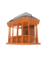 Werbung Kiosk isoliert auf Hintergrund. 3d Rendern - - Illustration png