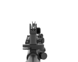 Machine-gun isolated on background. 3d rendering - illustration png