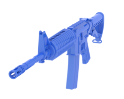 Machine-gun isolated on background. 3d rendering - illustration png