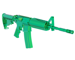 Machine-gun isolated on background. 3d rendering - illustration png