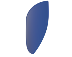 Shield isolated on background. 3d rendering - illustration png