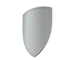 Shield isolated on background. 3d rendering - illustration png