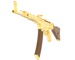 Maschinengewehr isoliert auf Hintergrund. 3d Rendern - - Illustration png