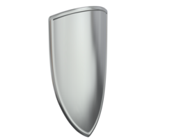 Shield isolated on background. 3d rendering - illustration png