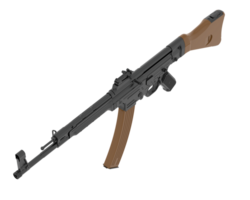 Maschinengewehr isoliert auf Hintergrund. 3d Rendern - - Illustration png