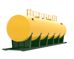 gas tank isolerat på bakgrund. 3d tolkning - illustration png