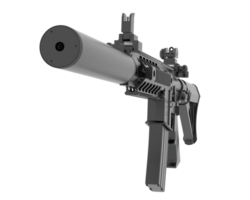 Machine-gun isolated on background. 3d rendering - illustration png