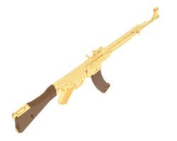 Maschinengewehr isoliert auf Hintergrund. 3d Rendern - - Illustration png