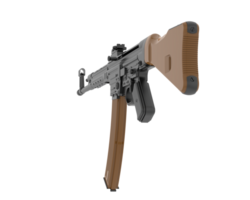 Machine-gun isolated on background. 3d rendering - illustration png