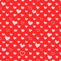 Seamless pattern with hearts. Wrapping paper template. Vector illustration