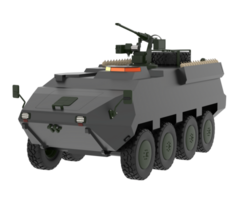 War vehicle isolated on background. 3d rendering - illustration png