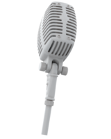 Microphone isolated on background. 3d rendering - illustration png