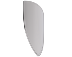 Shield isolated on background. 3d rendering - illustration png