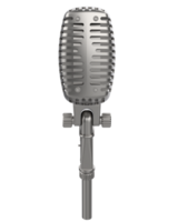 Microphone isolated on background. 3d rendering - illustration png