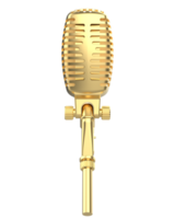 Microphone isolated on background. 3d rendering - illustration png