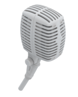 microphone isolé sur Contexte. 3d le rendu - illustration png